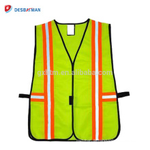 Neon 100% Polyester-Maschen-Breathable Sicherheitsweste-Kalk-Gelb alle industrielle reflektierende Streifen-Arbeitskleidung